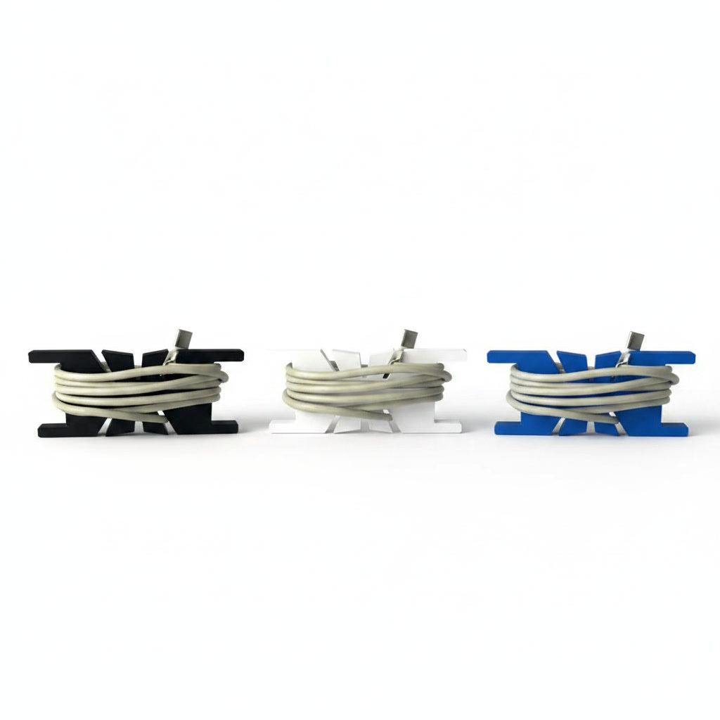 Myran™ Kabelhållare | Blå/Svart/Vit (1-pack / 4-pack)